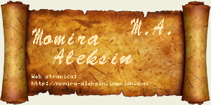 Momira Aleksin vizit kartica